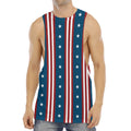USA Independence Day Pattern Print Men's Muscle Tank Top