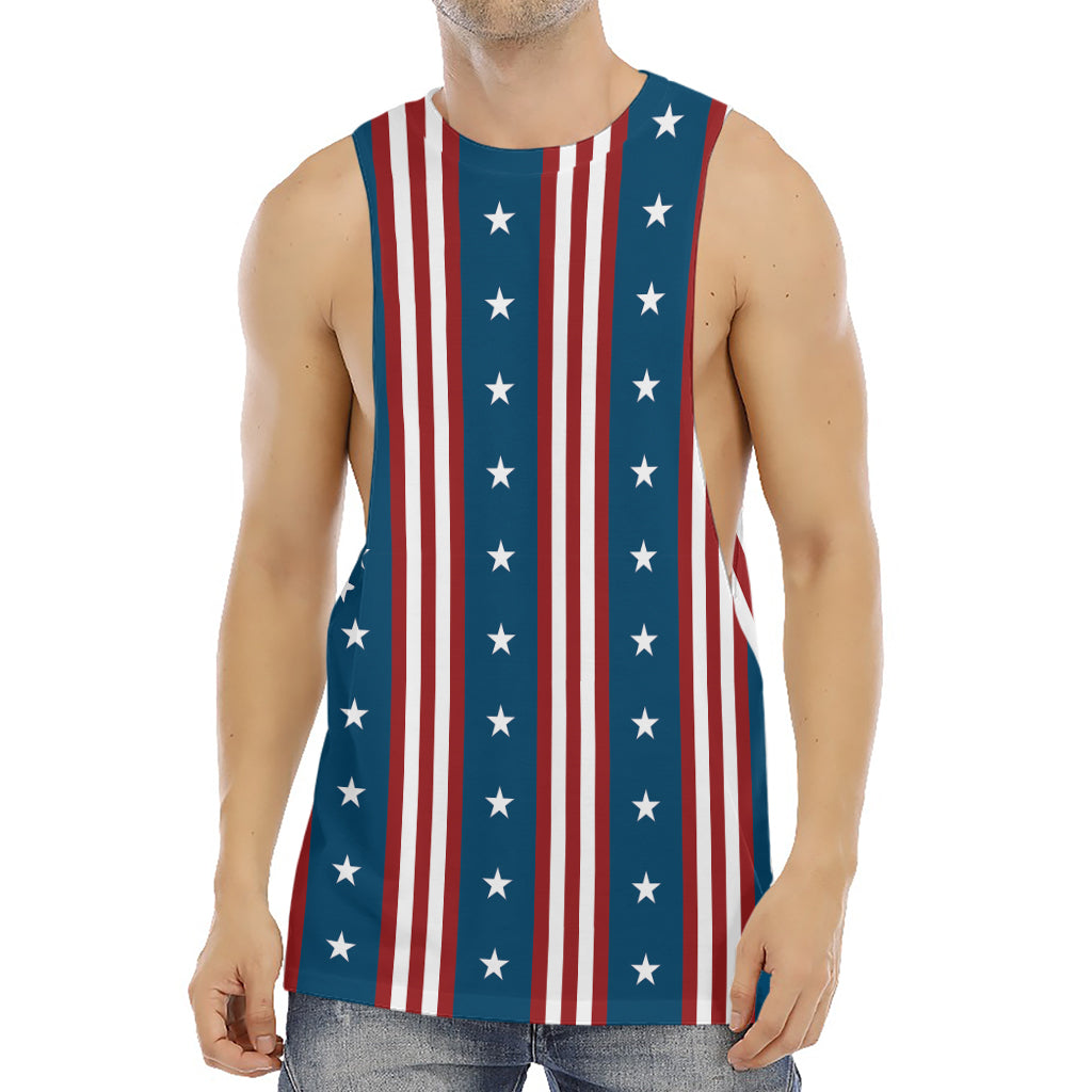 USA Independence Day Pattern Print Men's Muscle Tank Top