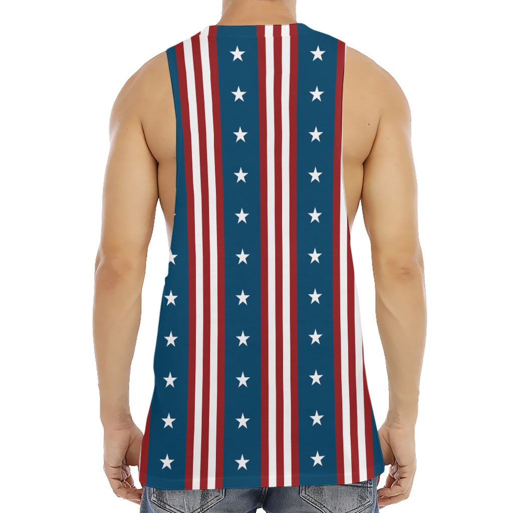 USA Independence Day Pattern Print Men's Muscle Tank Top