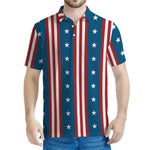 USA Independence Day Pattern Print Men's Polo Shirt