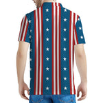 USA Independence Day Pattern Print Men's Polo Shirt