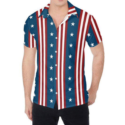 USA Independence Day Pattern Print Men's Shirt