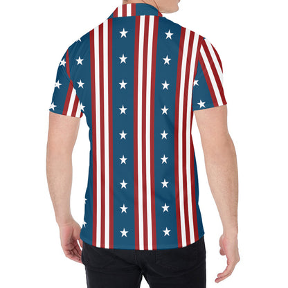 USA Independence Day Pattern Print Men's Shirt