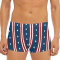 USA Independence Day Pattern Print Men's Short Boxer Briefs