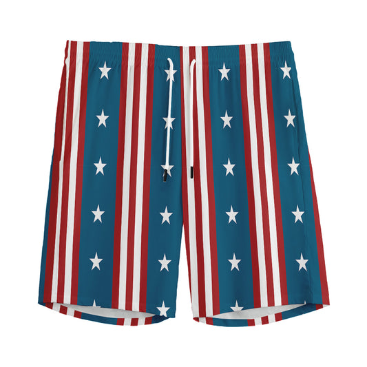 USA Independence Day Pattern Print Men's Sports Shorts