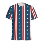 USA Independence Day Pattern Print Men's Sports T-Shirt