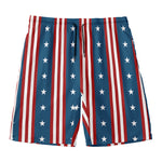 USA Independence Day Pattern Print Men's Swim Trunks
