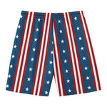 USA Independence Day Pattern Print Men's Swim Trunks