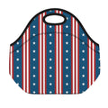 USA Independence Day Pattern Print Neoprene Lunch Bag