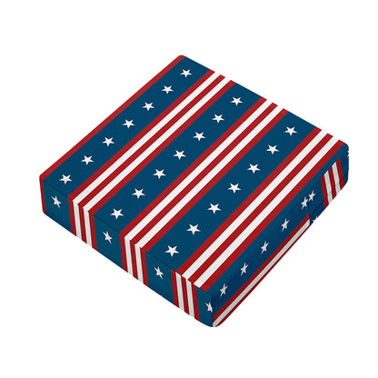 USA Independence Day Pattern Print Outdoor Seat Cushion Cover
