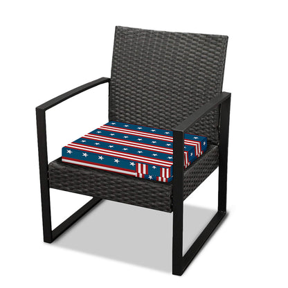 USA Independence Day Pattern Print Outdoor Seat Cushion Cover