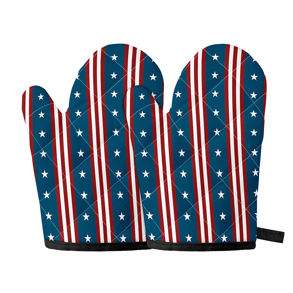 USA Independence Day Pattern Print Oven Mitts