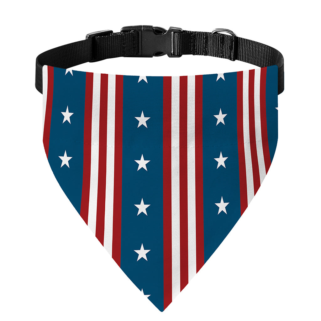 USA Independence Day Pattern Print Over The Collar Dog Bandana