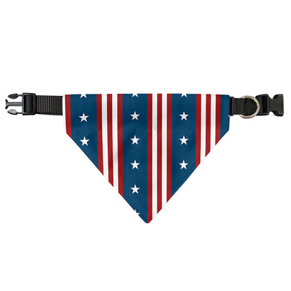 USA Independence Day Pattern Print Over The Collar Dog Bandana