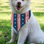 USA Independence Day Pattern Print Over The Collar Dog Bandana