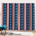 USA Independence Day Pattern Print Pencil Pleat Curtains