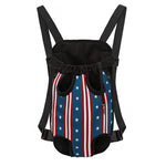 USA Independence Day Pattern Print Pet Carrier Backpack
