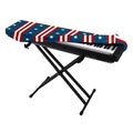 USA Independence Day Pattern Print Piano Keyboard Cover