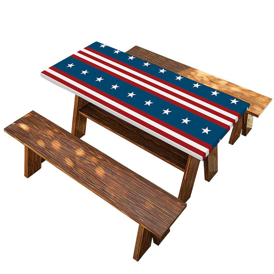 USA Independence Day Pattern Print Picnic Table Cover