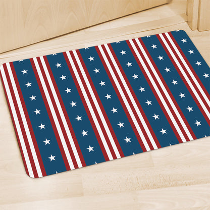 USA Independence Day Pattern Print Polyester Doormat