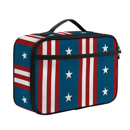 USA Independence Day Pattern Print Portable Lunch Bag