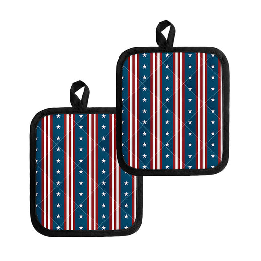 USA Independence Day Pattern Print Pot Holders