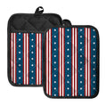 USA Independence Day Pattern Print Pot Holders With Pocket