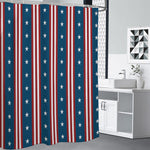 USA Independence Day Pattern Print Premium Shower Curtain
