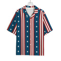 USA Independence Day Pattern Print Rayon Hawaiian Shirt