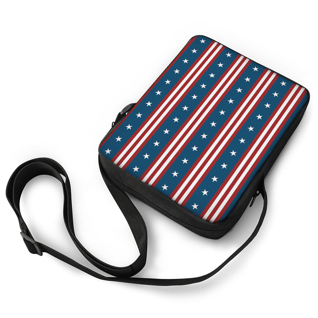 USA Independence Day Pattern Print Rectangular Crossbody Bag