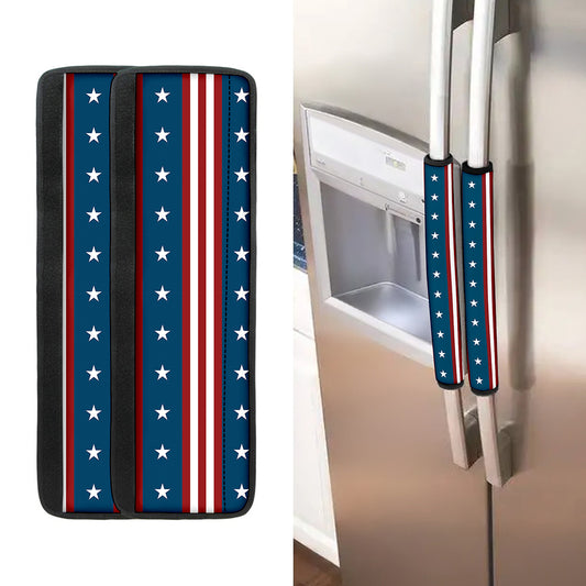 USA Independence Day Pattern Print Refrigerator Handle Covers