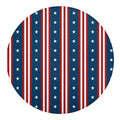 USA Independence Day Pattern Print Round Blanket
