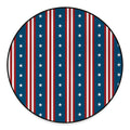 USA Independence Day Pattern Print Round Floor Mat