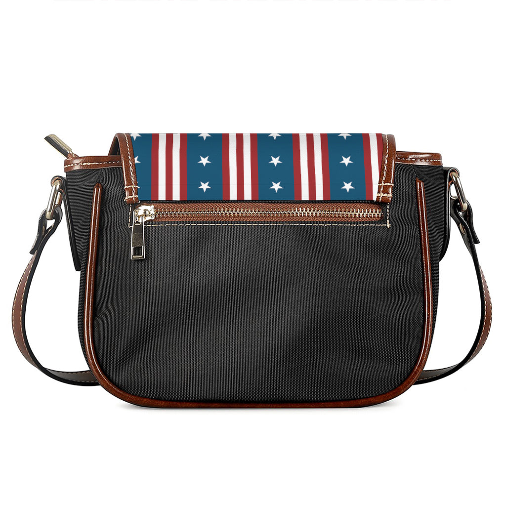 USA Independence Day Pattern Print Saddle Bag