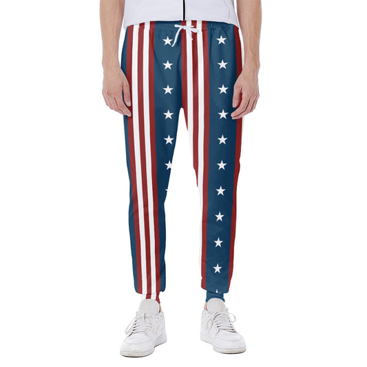 USA Independence Day Pattern Print Scuba Joggers
