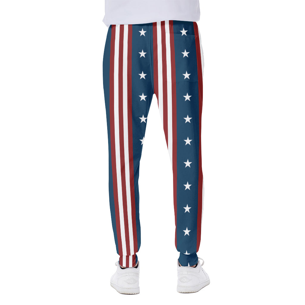 USA Independence Day Pattern Print Scuba Joggers