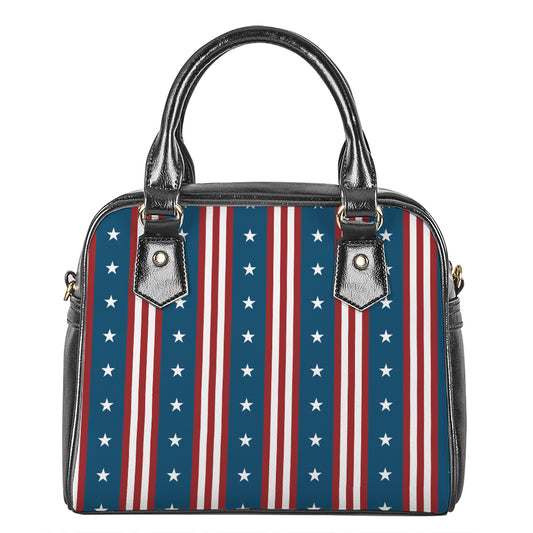 USA Independence Day Pattern Print Shoulder Handbag
