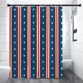 USA Independence Day Pattern Print Shower Curtain