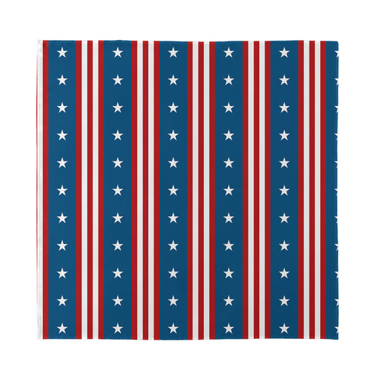 USA Independence Day Pattern Print Silk Bandana