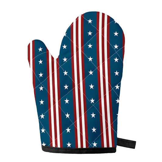 USA Independence Day Pattern Print Single Oven Mitt