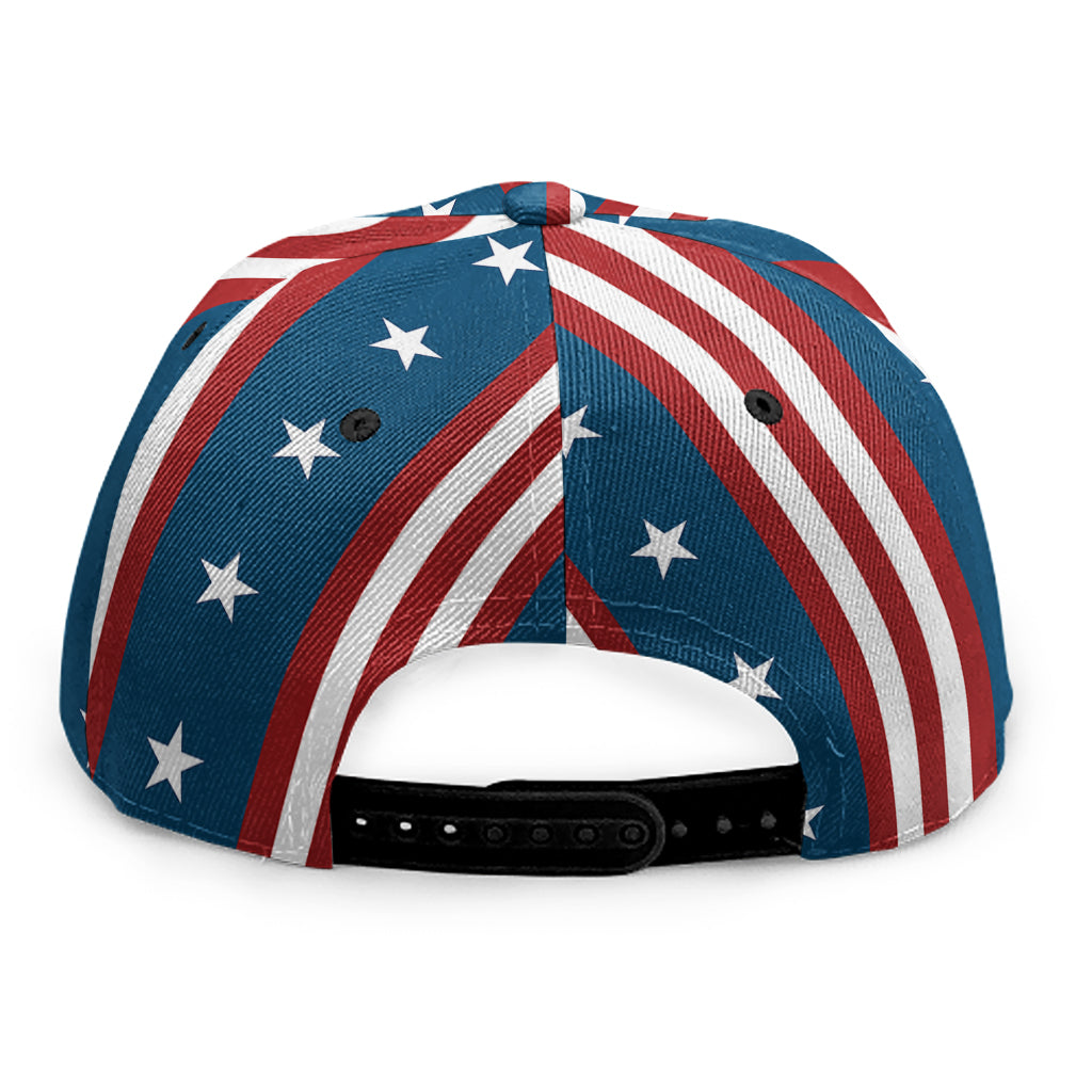 USA Independence Day Pattern Print Snapback Cap