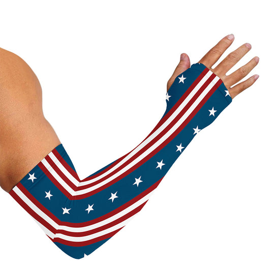 USA Independence Day Pattern Print Sun Protection Arm Sleeves