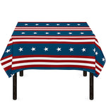 USA Independence Day Pattern Print Tablecloth