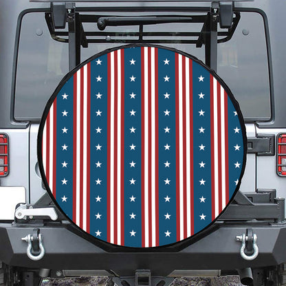 USA Independence Day Pattern Print Tire Cover
