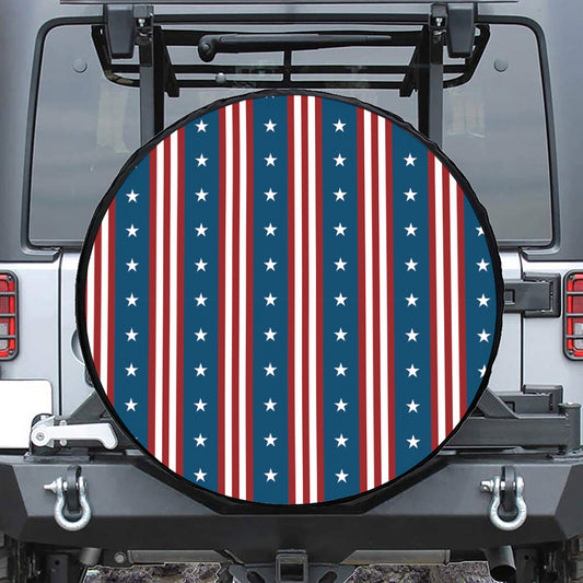 USA Independence Day Pattern Print Tire Cover