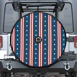 USA Independence Day Pattern Print Tire Cover With Camera Hole