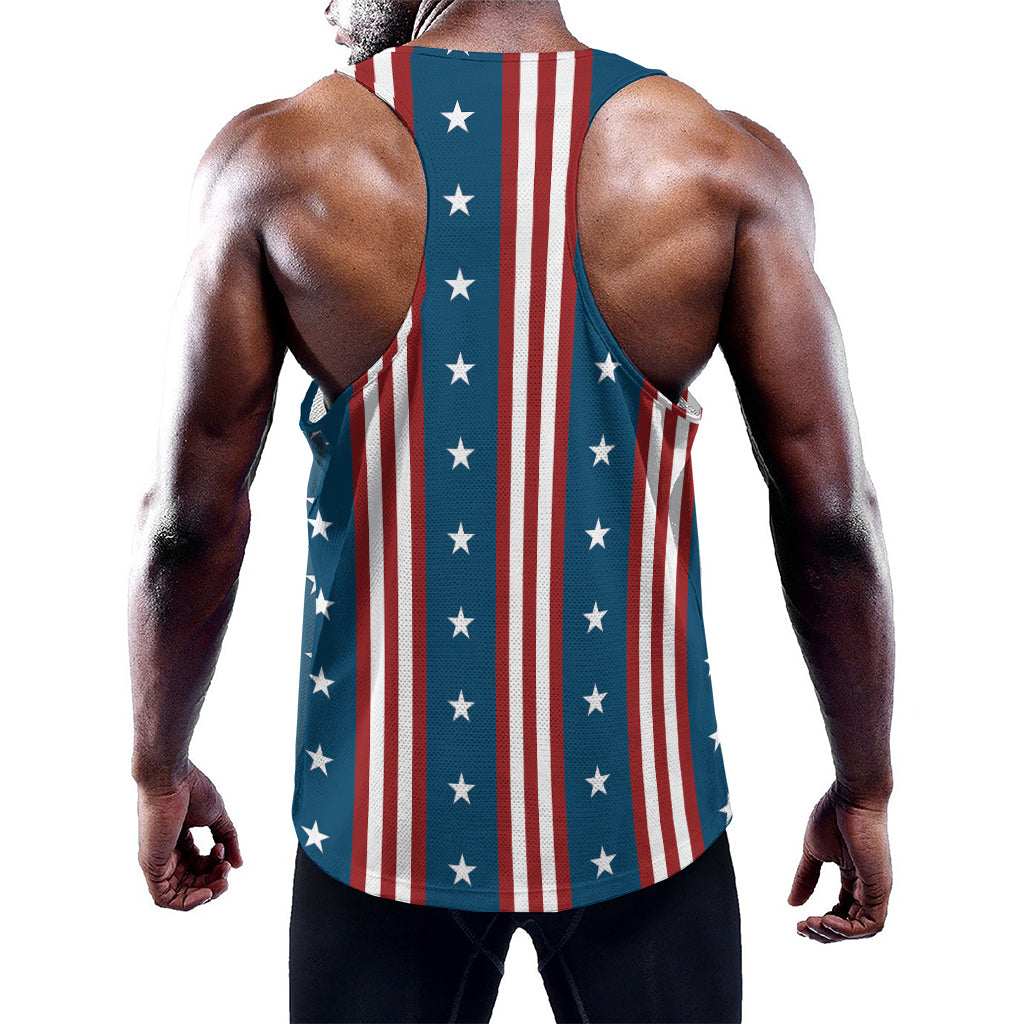 USA Independence Day Pattern Print Training Tank Top