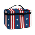 USA Independence Day Pattern Print Travel Makeup Bag