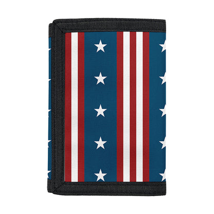 USA Independence Day Pattern Print Trifold Wallet