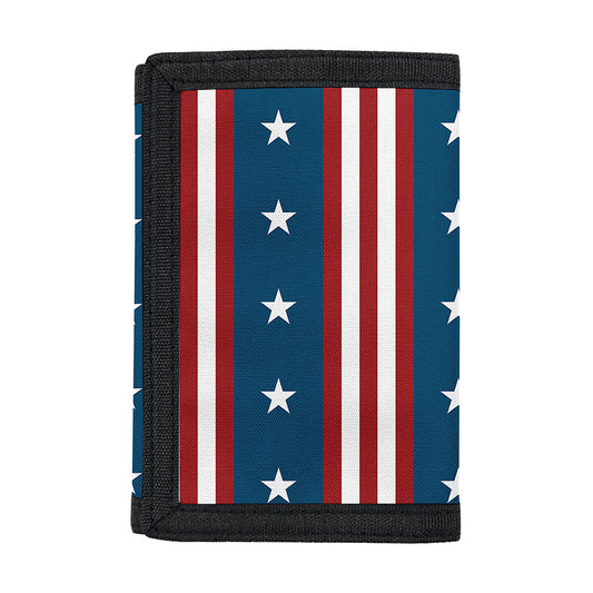 USA Independence Day Pattern Print Trifold Wallet